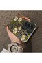 Samsung Galaxy S25 Compatible Aesthetic Floral-Leopard Pattern Case Acrylic Hard Back Silicone Edge - 4