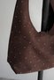Stone Detailed Suede Hobo Bag - 4