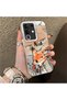 Vivo Y29 4g(V2434) Compatible Cartoon Fox Nick Patterned Case Acrylic Hard Back Silicon Edges - 2