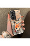 Infinix Hot 60 Pro Compatible Cartoon Fox Nick Patterned Case Acrylic Hard Back Silicon Edges - 2