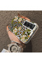 Realme C65 4g Compatible Aesthetic Floral-Leopard Pattern Case Acrylic Hard Back Silicone Edge - 4