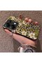 Xiaomi Redmi Note 13 Pro 4g Compatible Aesthetic Floral-Leopard Pattern Case Acrylic Hard Back Silicone Edge - 4