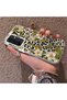 Samsung Galaxy A26 Compatible Aesthetic Floral-Leopard Pattern Case Acrylic Hard Back Silicone Edge - 3