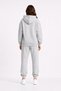 Women's Gray Oversize Hoodie Jogger Set Relaxed Fit Hooded Sweatshirt Tracksuit Set - 8