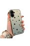 Realme C67 4g Compatible Edge Striped Black Star Pattern Protective Case Acrylic Hard Back Silicone Edge