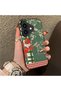 iPhone 16 Plus Compatible Acrylic Hard Back Panel with Silicone Edges and Vegetable Flower Pattern Phone Case - 2