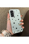 Samsung Galaxy A34 Compatible Edge Striped Black Star Pattern Protective Case Acrylic Hard Back Silicone Edge - 2