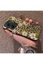Xiaomi Poco X7 Pro Compatible Aesthetic Floral-Leopard Pattern Case Acrylic Hard Back Silicone Edge - 3
