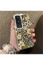 Vivo Y31/Y21D Compatible Aesthetic Flower-Leopard Pattern Case Acrylic Hard Back Silicone Edge - 2