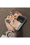 Samsung Galaxy A16 4G/5G Compatible Cartoon Fox Nick Pattern Case Acrylic Hard Back Silicon Edge - 4