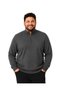 Men's Large Size Smoked Zippered Stand Collar Cotton Sweater 3Xl-4Xl-5Xl-6Xl
