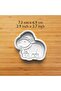 Cute New Year Capybara 2027 Set Cookie and Candy Dough Mold - 5