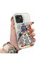 Tecno Spark 40C Compatible Hard Acrylic Back Silicone Edge Lens Protection Mechanical Robot Pattern Case