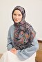 Twill Silk Oversized Scarf Black - 4