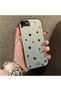 iPhone 7/8/Se 2020 2022 Compatible Edge Striped Black Star Pattern Protective Case Acrylic Hard Back Silicon Edge - 3