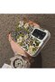 Samsung Galaxy S23 Fe Compatible Aesthetic Floral-Leopard Pattern Case Acrylic Hard Back Silicone Edge - 4