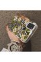 Samsung Galaxy A21S Compatible Aesthetic Flower-Leopard Pattern Case Acrylic Hard Back Silicone Edge - 4