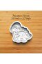 Cute Dinosaurs New Year 2027 Set Cookie and Candy Dough Mold - 2