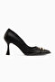 Daria Black Buckle Women's Heeled Shoes - 2