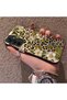 Samsung Galaxy A15 4G/5G Compatible Aesthetic Floral-Leopard Pattern Case Acrylic Hard Back Silicone Edge - 3