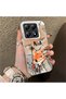 Xiaomi Mi 14t Pro Compatible Cartoon Fox Nick Patterned Case Acrylic Hard Back Silicone Edge - 2