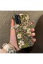 Samsung Galaxy M23/M13 Compatible Aesthetic Floral-Leopard Pattern Case Acrylic Hard Back Silicone Edge - 2