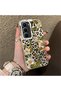 Infinix Hot 60 Pro Compatible Aesthetic Floral-Leopard Pattern Case Acrylic Hard Back Silicone Edge - 2