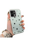 Vivo Y28 4g Compatible Edge Striped Black Star Pattern Protective Case Acrylic Hard Back Silicon Edge