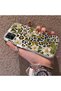 Samsung Galaxy A03/A04E/A04 Compatible Aesthetic Flower-Leopard Pattern Case Acrylic Hard Back Silicone Edge - 3