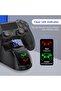 شاحن تحكم مزدوج بمنفذ USB لأجهزة PS4 وPS4 Slim وPS4 Pro - محطة شحن سريعة لوحدات تحكم PS4 - 3