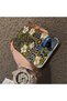 Realme C15/C25/C25S Compatible Aesthetic Floral-Leopard Pattern Case Acrylic Hard Back Silicone Edge - 4