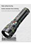 YM-G600 100W Super Bright Flashlight 20000LM Tactical Long-Range Spotlight, GT60 LED Zoomable Torch with 1500M Beam Distance, USB-C Rechargeable Searchlight with 72H Endurance, Power Indicator & - 2