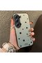 Tecno Camon 40(Cm5) Compatible Edge-Striped Black Star Pattern Protective Case Acrylic Hard Back Silicone Edge - 2