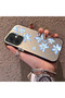 Tecno Spark Go 2(Km4) Compatible Acrylic Hard Back Panel with Silicone Edges Blue Flower Print Phone Case - 3