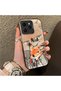 حافظة متوافقة مع هاتف Tecno Spark 40 بنمط رسوم متحركة على شكل ثعلب نيك، مصنوعة من الأكريليك الصلب وحافة من السيليكون - 2