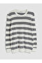 Ozmarka New Season White Striped Men's Knitwear Sweater - 4