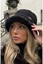 Teddy Luxe – Women's Plush Detailed Suede Look Winter Hat