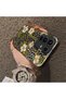 حافظة Infinix Note 50 Pro Plus المتوافقة مع نمط الزهور والفهد، مصنوعة من الأكريليك الصلب وحافة من السيليكون - 4
