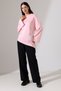 Women's Modal Belted Asymmetrical Long Sleeve Tunic - 4