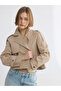 Sparkling Choices Double Breasted Roba Collar Women's Trench Coat from Shining Store - 2