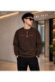 Men's Paris Eiffel Tower Printed Crew Neck Casual Regular Fit Sweatshirt