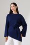 Women's Modal Belted Asymmetrical Long Sleeve Tunic - 8