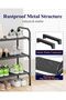 Extra-Wide 3-Tier Stackable Shoe Rack, Black Home Storage Design - 2