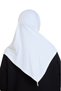 Women's One-Piece Ready-To-Wear Turban Crossed Self-Tied Viscose Headscarf Cream - 5