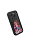 Infinix Hot 40/40 Pro Compatible Black Silicone Case Cute Cartoon Girl Pattern Camera Protected Shock Absorbing Protective Case - 3