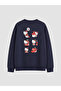 Two Mt Shop Quality Navy Blue Hello Kitty Printed Girls' Sweatshirt - 6