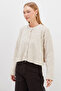 Buttoned Knitwear Cardigan with Side Slits - 4