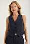 V-Neck 3 Button Pocket Vest