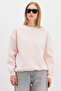3 Yarn Basic Crew Neck Oversize Sweatshirt - 4