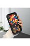 iPhone XS Max Compatible Black Silicone Bicycle Girl Balloon Pattern Shock-Absorbing Protective Case with Camera Protection